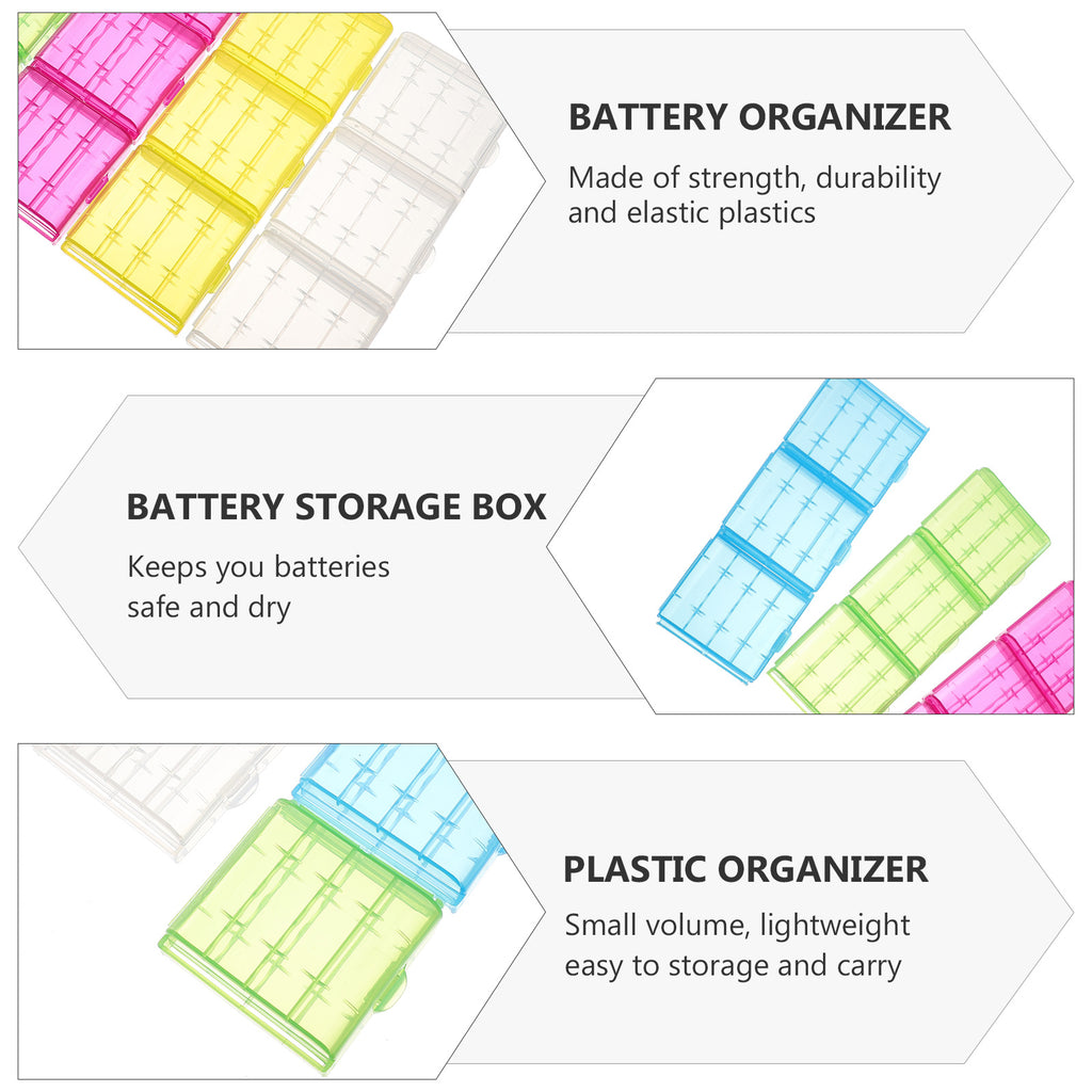 30 Pcs Battery Lithium Storage Box Organizer Container Safety – Everyday Household Format for Flexible Room-to-Room Use