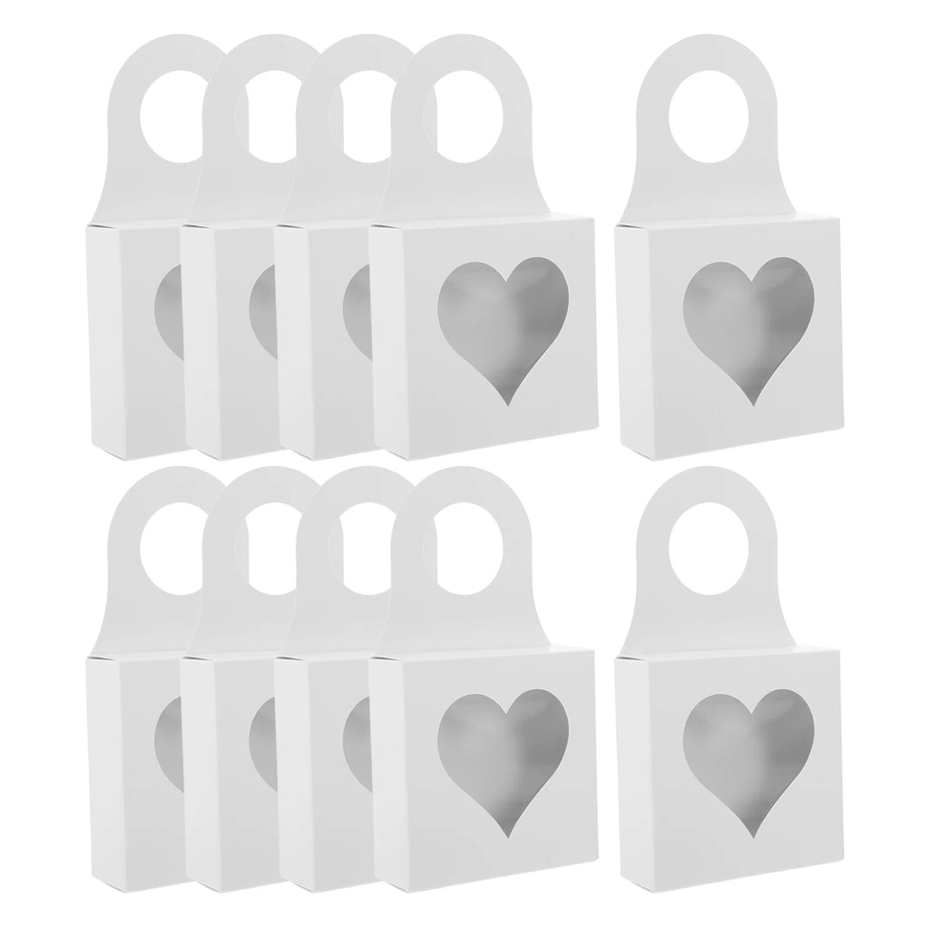 25 Pcs Storage Boxes with Lids Red Wine Bottle Hook Box 9.00X9.00X3.00CM White – Secure Lid Design for Flexible Room-to-Room Use