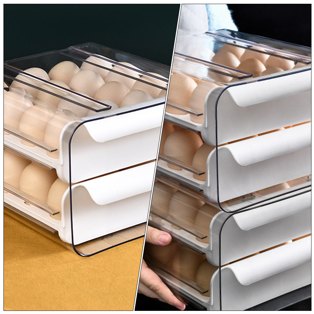 Decals Drawer Egg Carton Organizer Storage Box Baby – Convenient Family Mealtime Use for Flexible Room-to-Room Use
