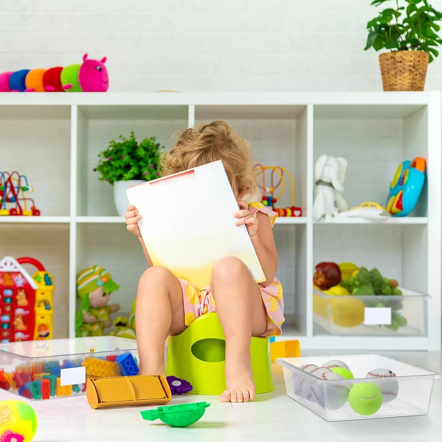 24 Pcs Plastic Cubby Storage Bins Classroom Cubby Organization with Self Adhesive Labels Bin Small Stackable Storage Containers Toy Book Box for School(14 x 10 x 3 Inch,Clear) – Everyday Household Format for Flexible Room-to-Room Use