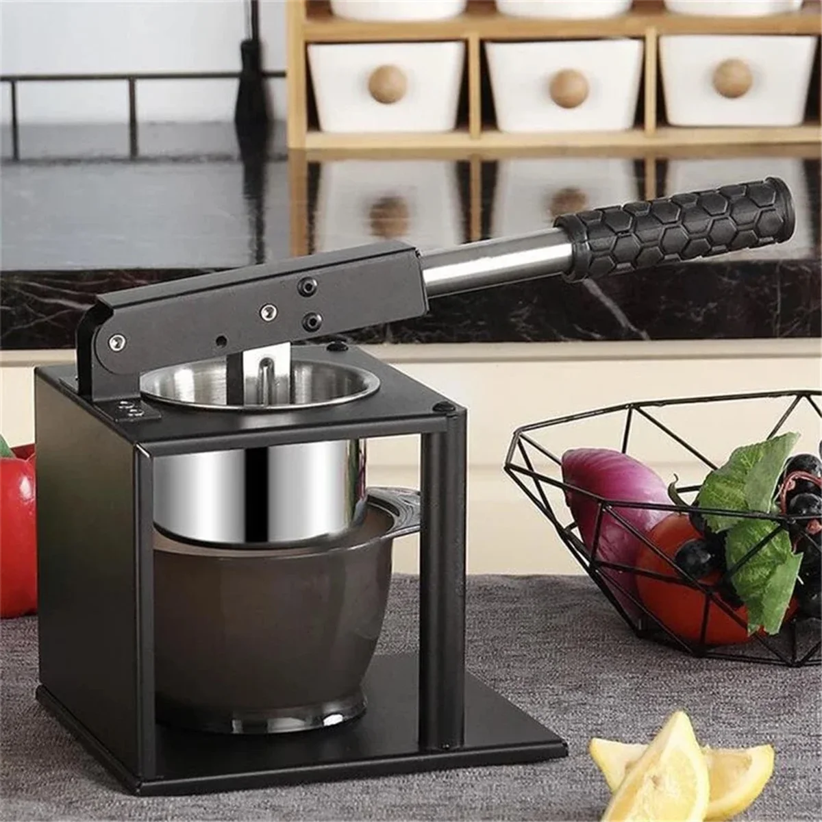 304 Stainless Steel Squeezer Juicer Hand Citrus Manual Juicer Portable Juicer for Kitchen Bar Restaurant – Durable Stainless Steel Construction for Flexible Room-to-Room Use