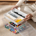 Plastic Stackable Storage Container Bin Box Tote with Lid for Home – Stackable Organization for Flexible Room-to-Room Use