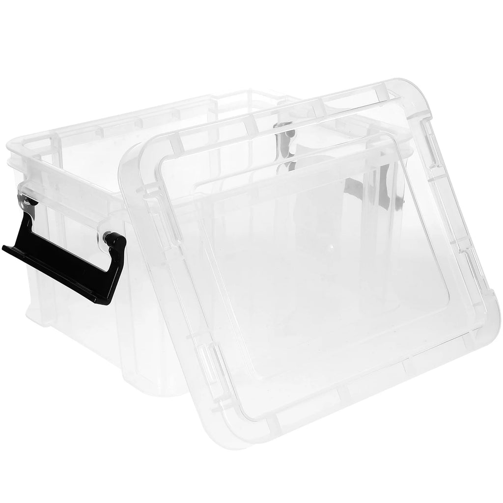Transparent Dust-proof and Moisture-proof Household Storage Box with Lid Makeup – Secure Lid Design for Flexible Room-to-Room Use