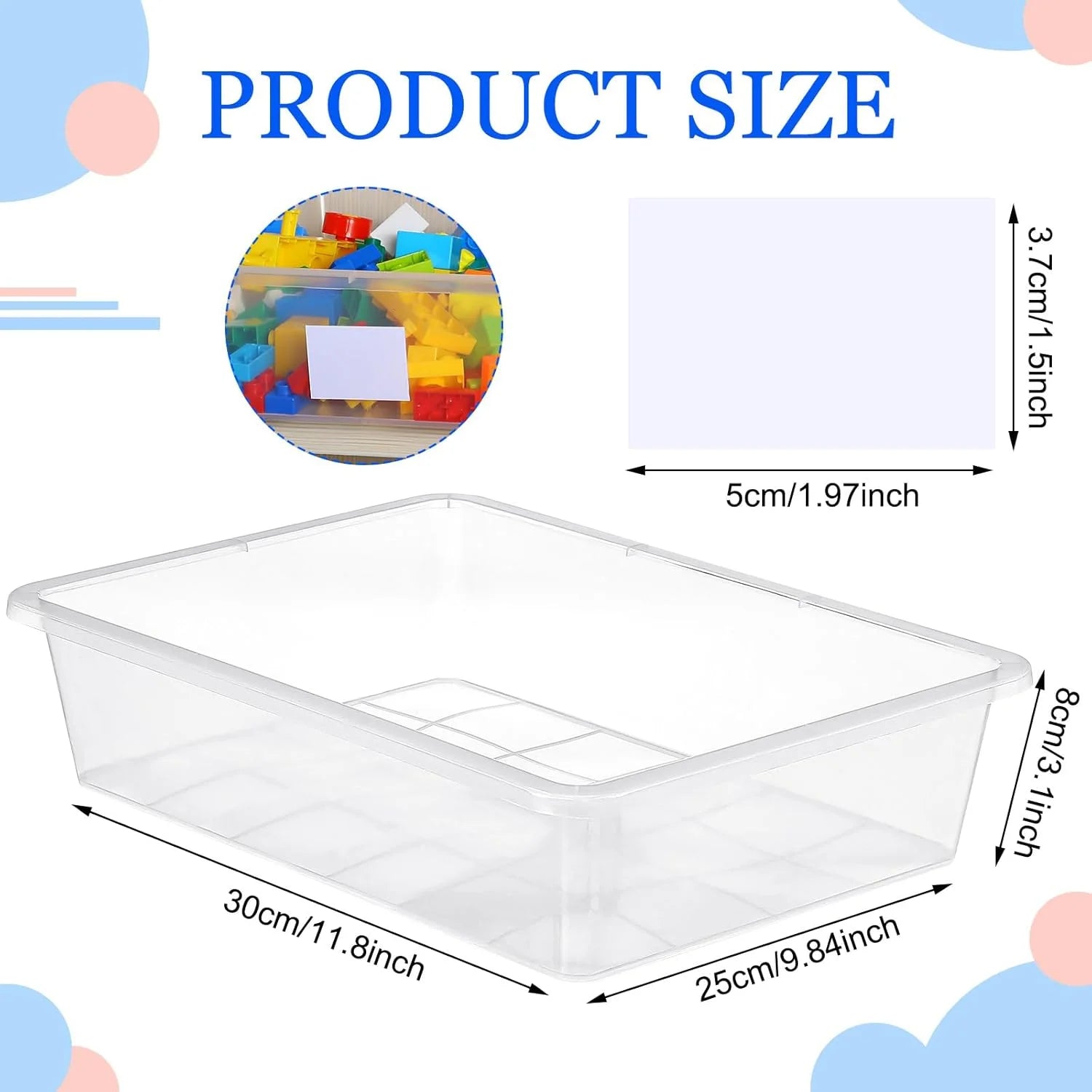 24 Pcs Plastic Cubby Storage Bins Classroom Cubby Organization with Self Adhesive Labels Bin Small Stackable Storage Containers Toy Book Box for School(14 x 10 x 3 Inch,Clear) – Everyday Household Format for Flexible Room-to-Room Use
