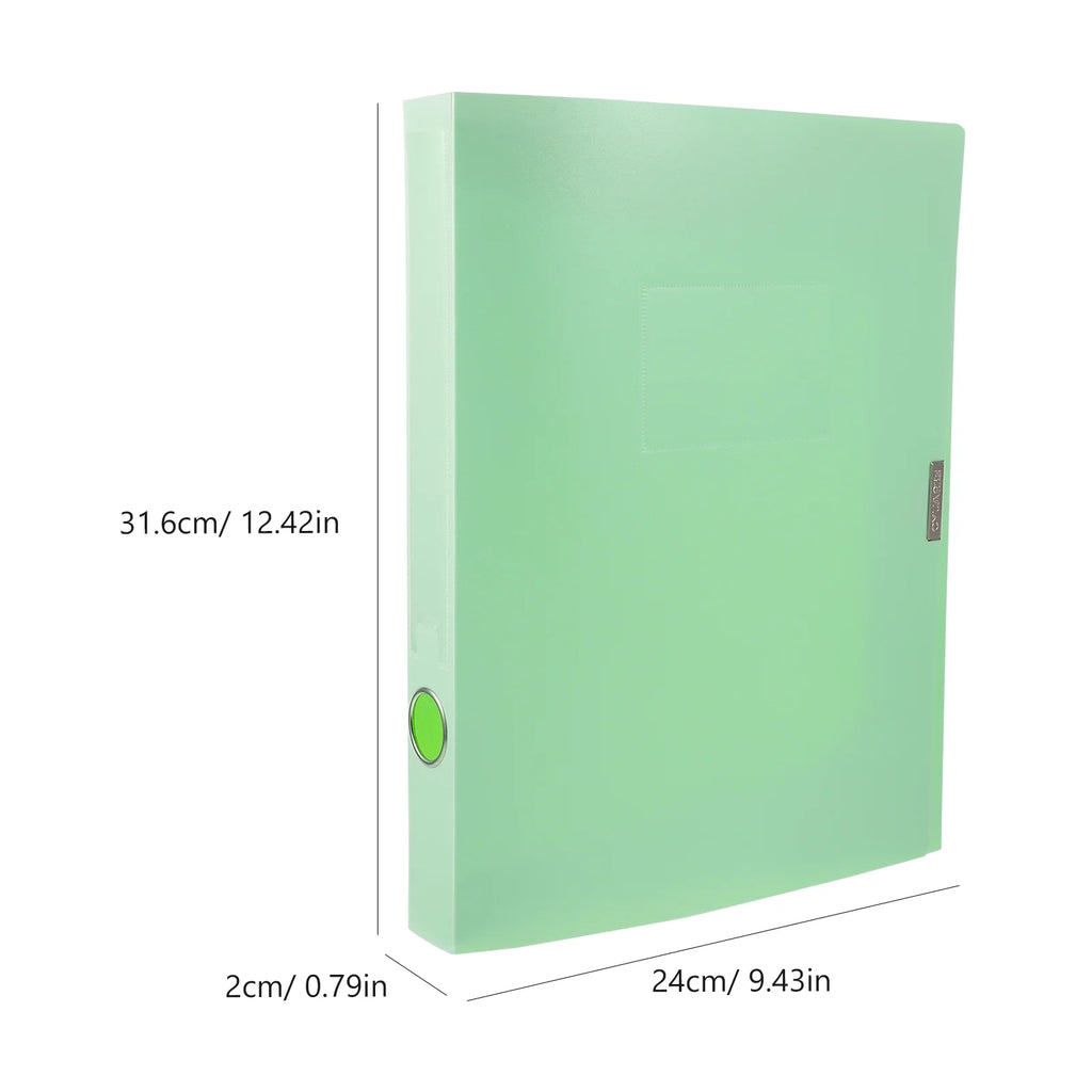 A4 File Box Photo Storage Boxes Organizer Folder Office Light Green – Practical Home Organization for Flexible Room-to-Room Use