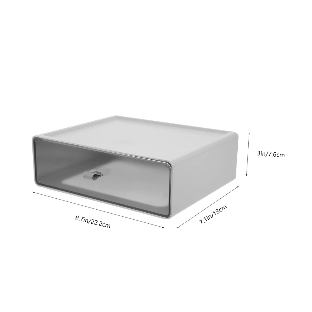Storage Boxes for Shelves Drawer Stackable Desk Organizer – Multiroom Organization Format for Flexible Room-to-Room Use