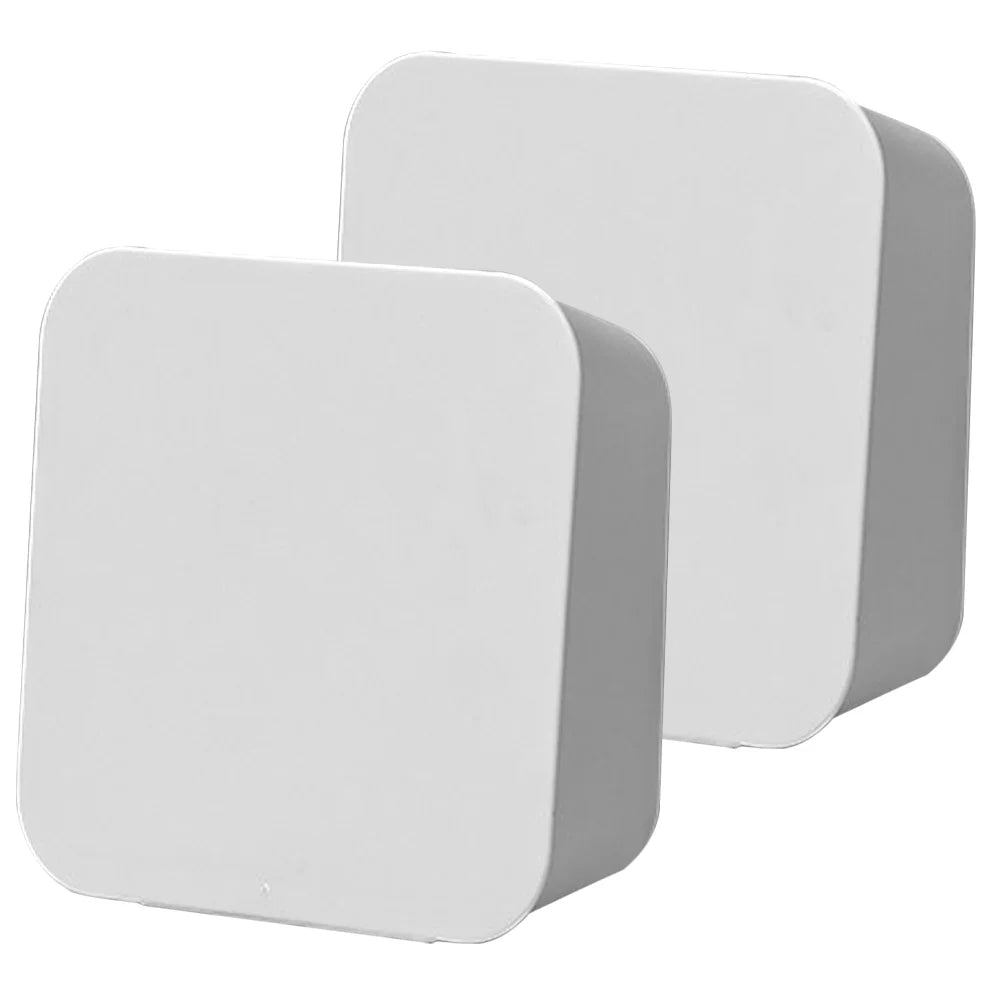 2 Pcs Wall-mounted Boxes Small Apartment Storage Box 14x5.5x14cm White – Space-Saving Hanging Design for Flexible Room-to-Room Use