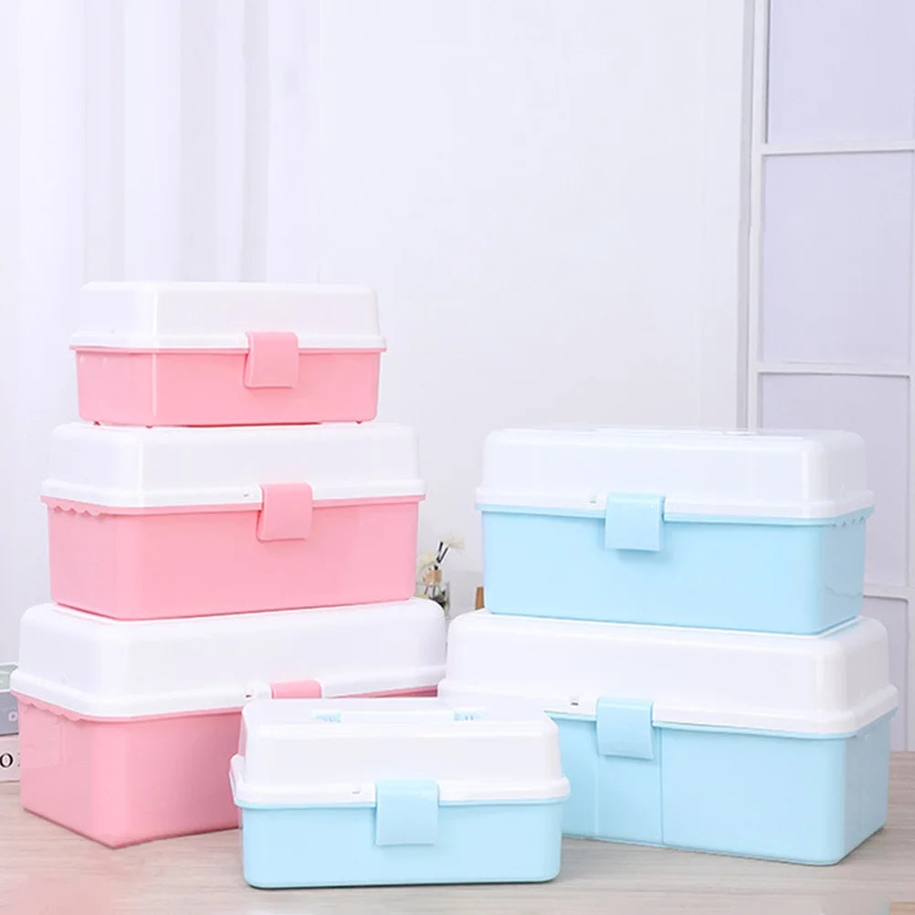 Organizer Boxes Art Tools Storage Case Stationery Sturdy Child – Practical Home Organization for Flexible Room-to-Room Use