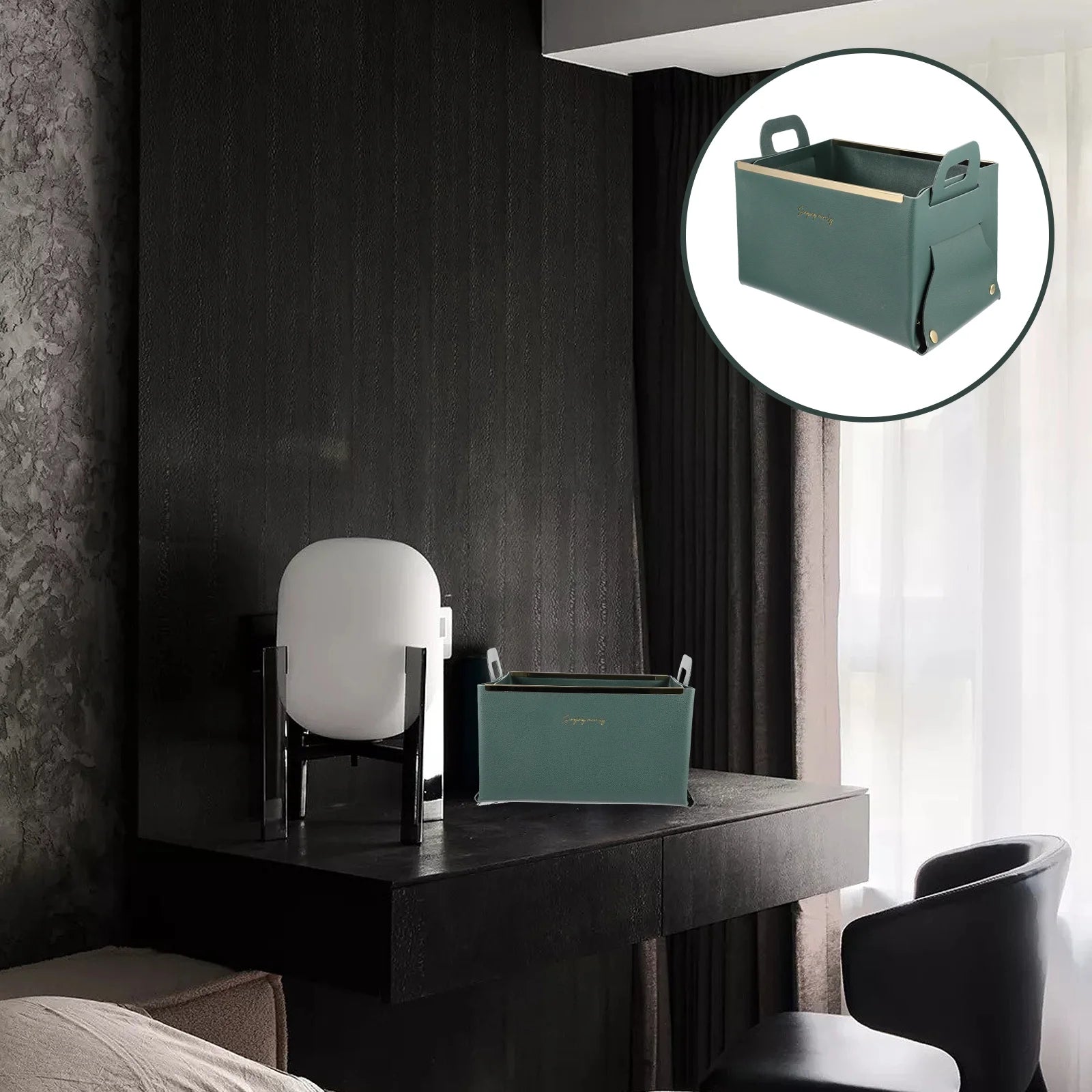 Storage Basket Cube Leather Lightweight Box Home Use Organizer – Practical Home Organization for Flexible Room-to-Room Use