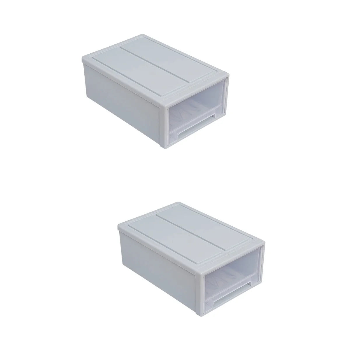 2pcs Drawer Clothes Storage Box- Out Drawer Container for Organizing Mens and Shoes Sandals Wedges Flats Heels and Accessories Blue – Practical Home Organization for Flexible Room-to-Room Use