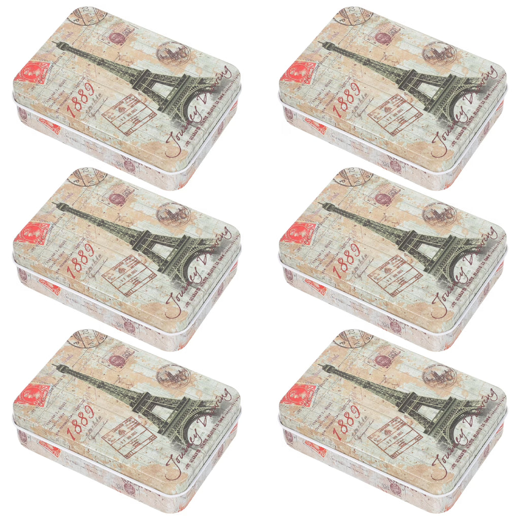 6 Pcs Desktop Storage Boxes Case Pantry Organizers and Clear Greeting Card – Clear-View Organization for Flexible Room-to-Room Use