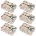 6 Pcs Desktop Storage Boxes Case Pantry Organizers and Clear Greeting Card – Clear-View Organization for Flexible Room-to-Room Use