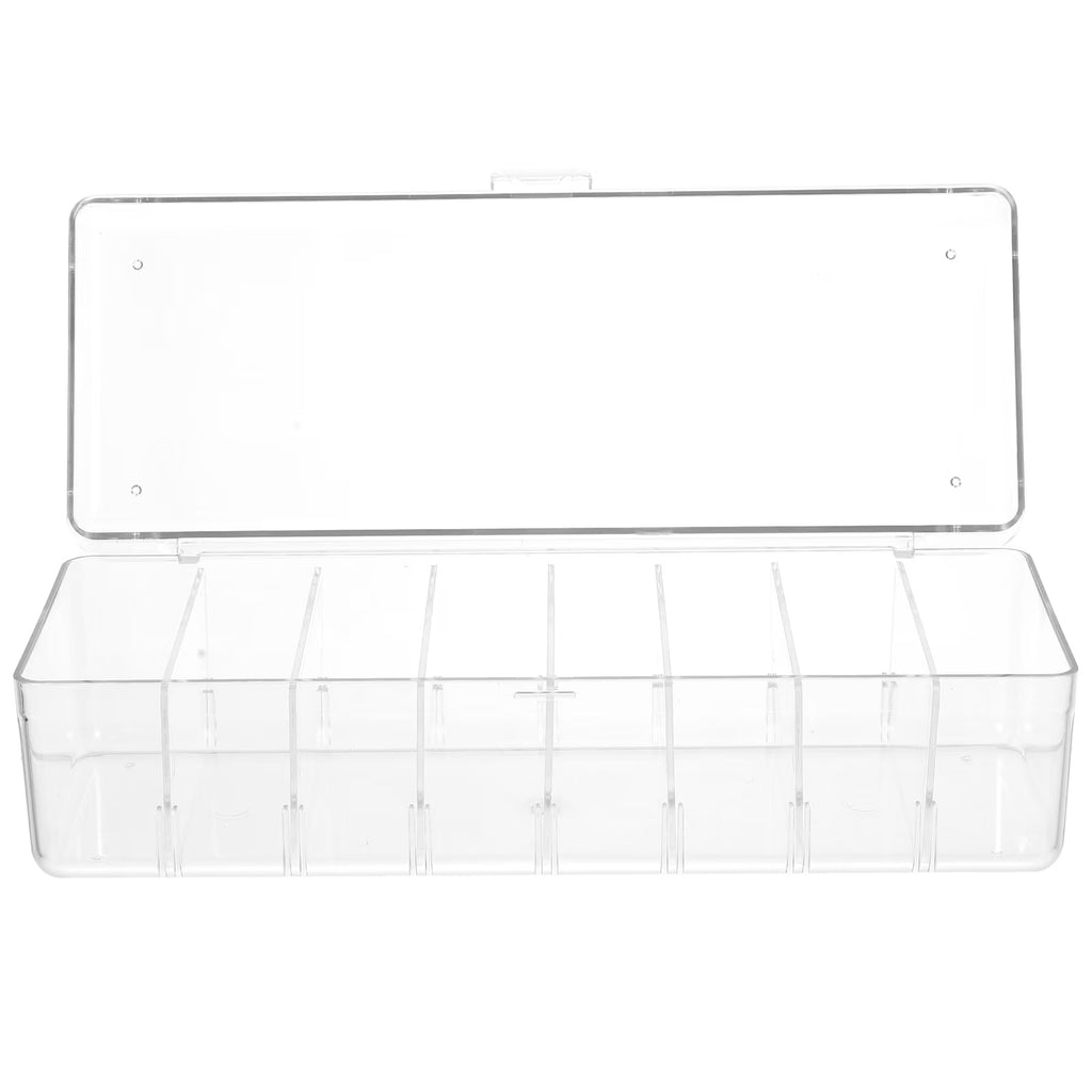 Card Game Business Cards Card Storage Box Travel 26X10X7.5CM Transparent – Clear-View Organization for Flexible Room-to-Room Use