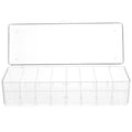 Card Game Business Cards Card Storage Box Travel 26X10X7.5CM Transparent – Clear-View Organization for Flexible Room-to-Room Use