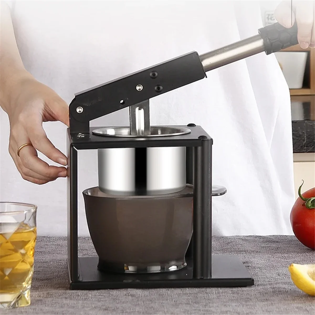 304 Stainless Steel Squeezer Juicer Hand Citrus Manual Juicer Portable Juicer for Kitchen Bar Restaurant – Durable Stainless Steel Construction for Flexible Room-to-Room Use