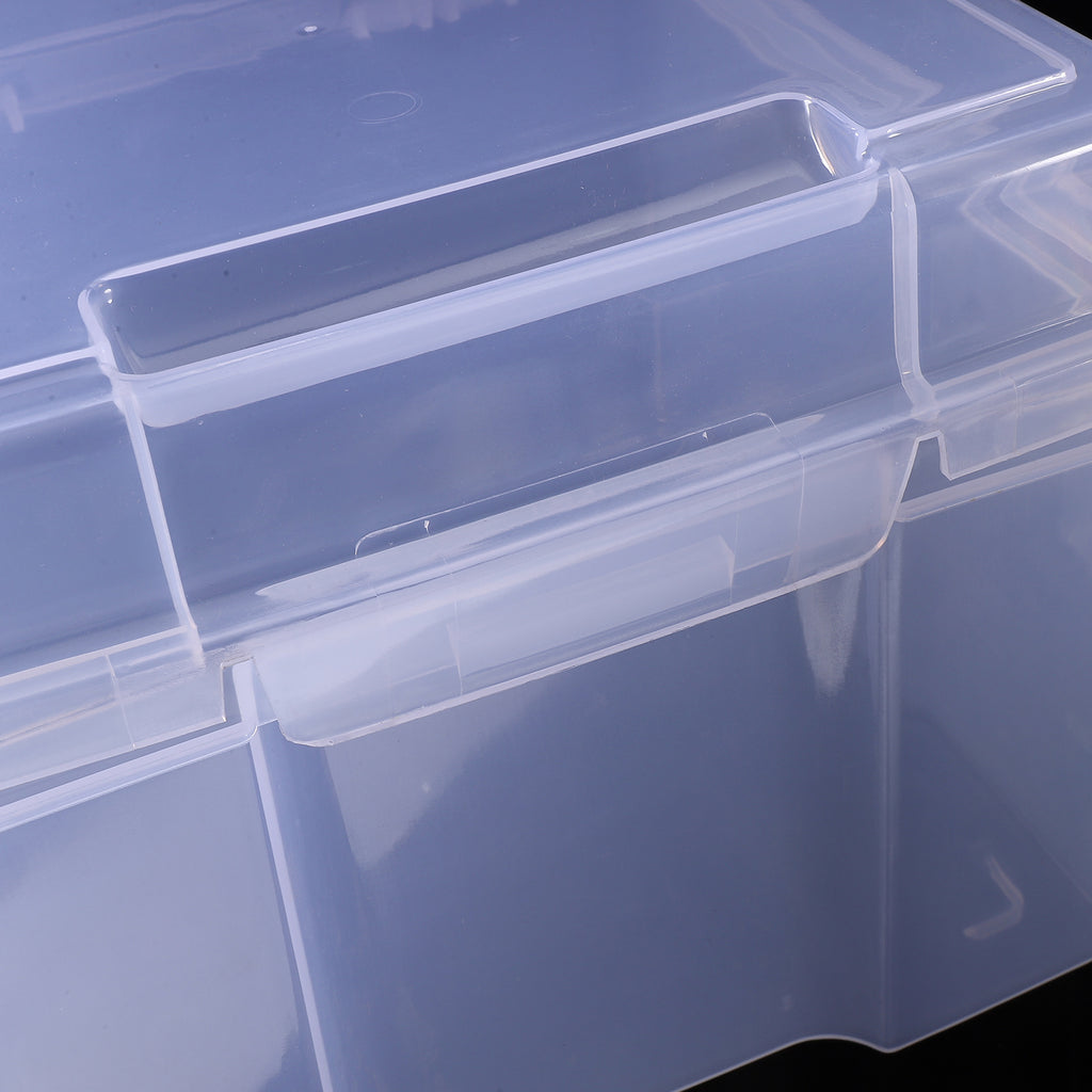 6Pcs Cards Storage Boxes Postcards Photos Organizing Cases Clear Plastic Storage Cases – Clear-View Organization for Flexible Room-to-Room Use
