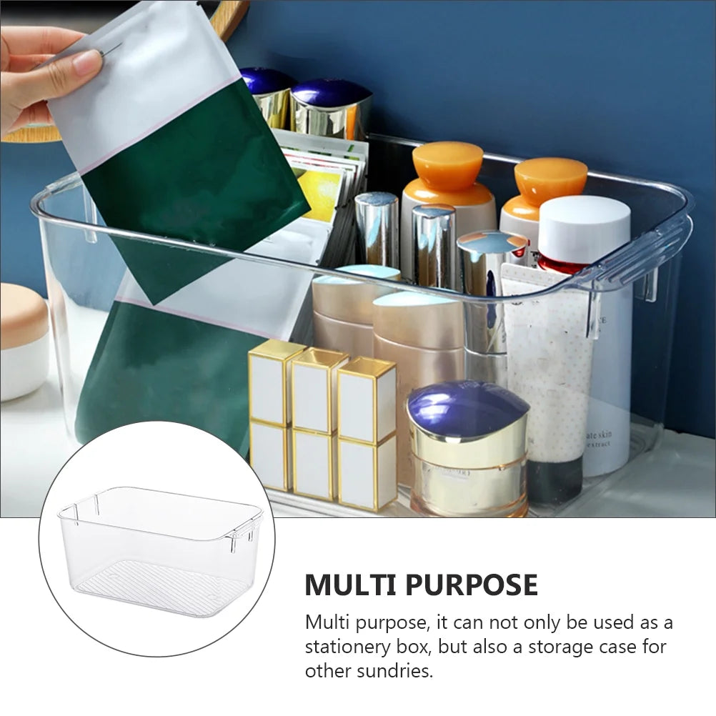 Clear Organizer Drawers Storage Bins Cosmetic Box Sundries Container – Clear-View Organization for Flexible Room-to-Room Use
