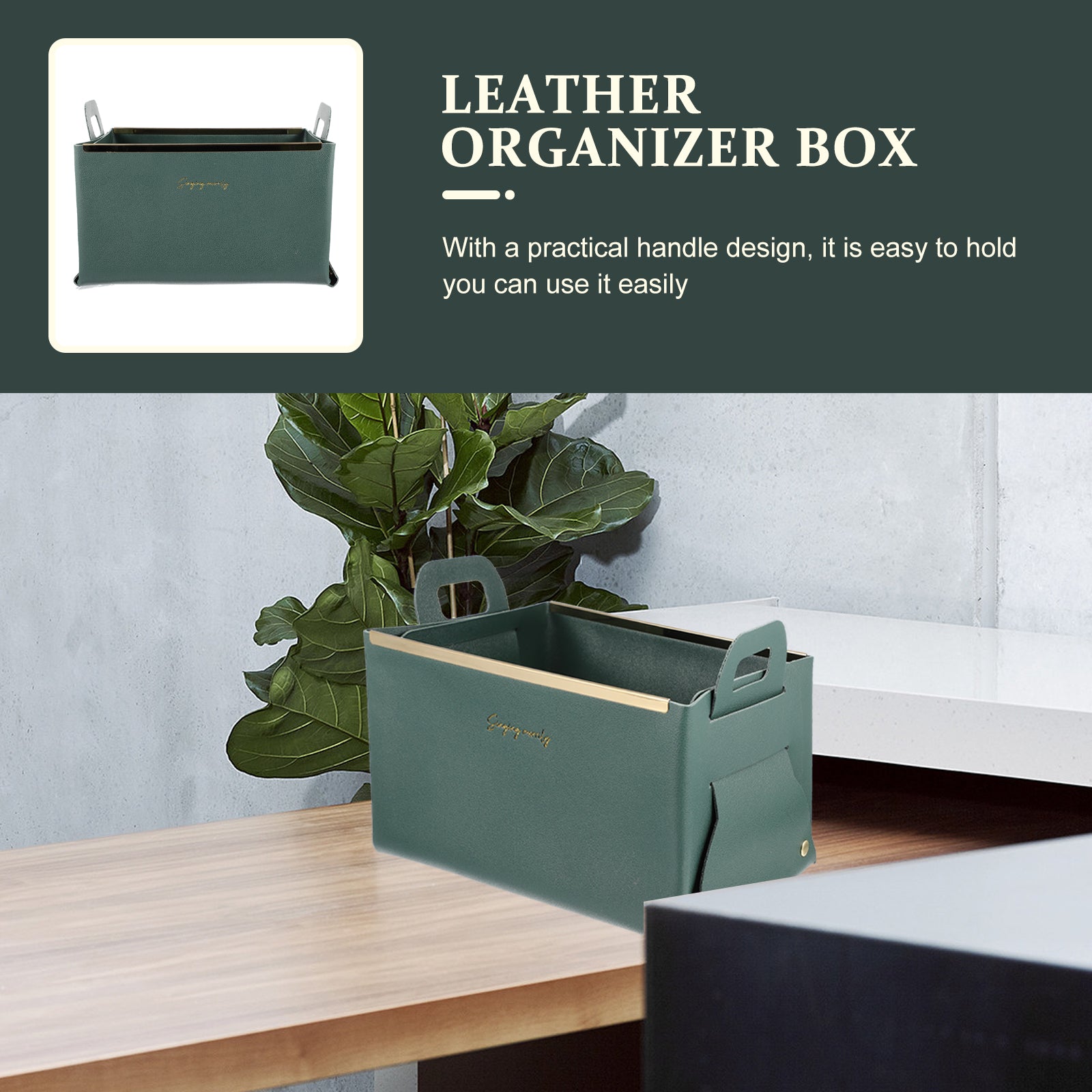 Storage Basket Cube Leather Lightweight Box Home Use Organizer – Practical Home Organization for Flexible Room-to-Room Use