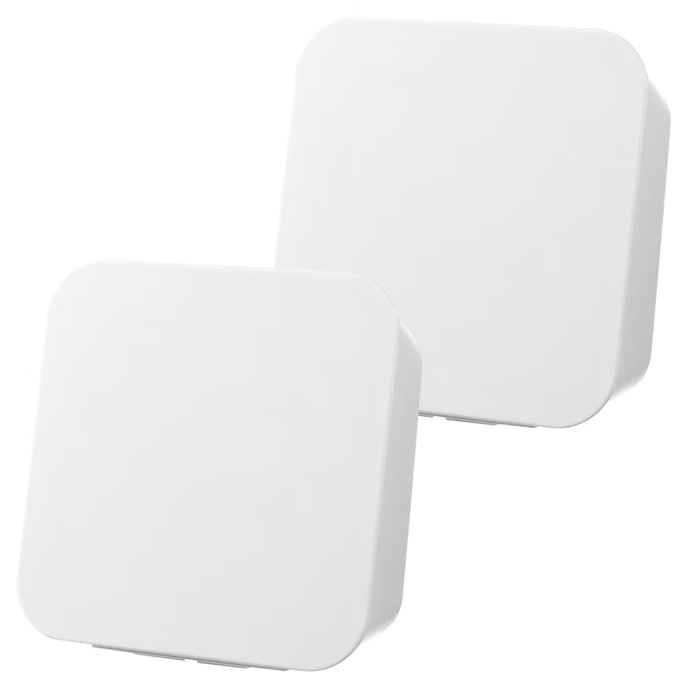 2 Pcs Wall-mounted Boxes Small Apartment Storage Box 14x5.5x14cm White – Space-Saving Hanging Design for Flexible Room-to-Room Use