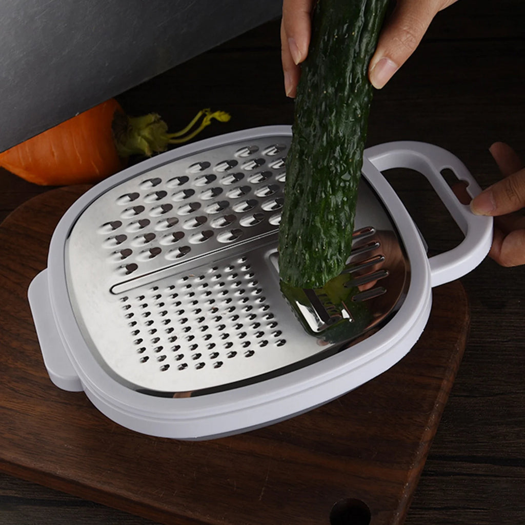 Grater Well-crafted Handheld Cheese Grater - Cheese Grater With Soft Handle - Grater For Kitchen Spices Ginger - Stainless Steel Cheese Shredder - Lemon Zester To Kitchen Gadgets Clearance – Convenient Carry Handles for Flexible Room-to-Room Use