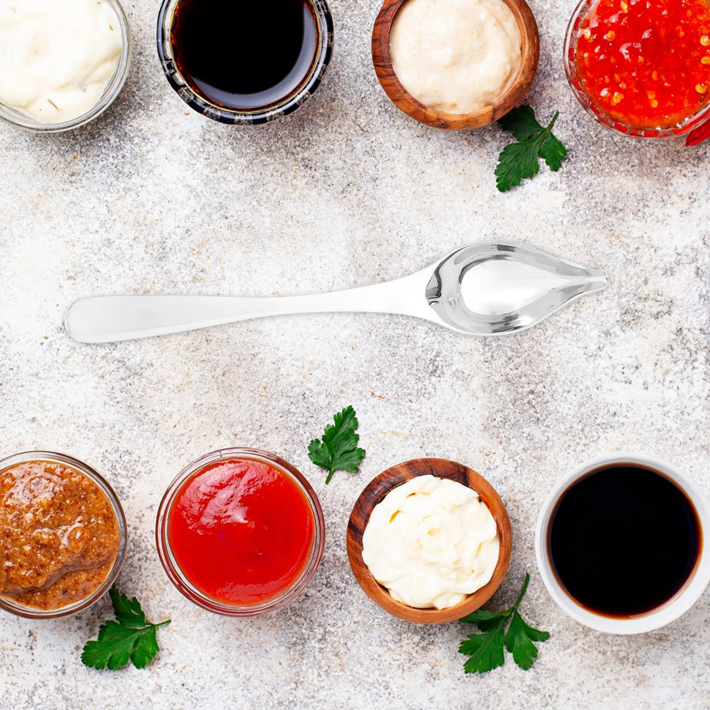 unbranded Household Spoon Stainless Steel Sauce Spoon 19.50X3.50X3.50CM Silver – Durable Stainless Steel Construction for Flexible Room-to-Room Use