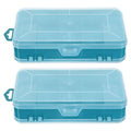 2 Pcs Small Parts Container Plastic Storage Containers Storage Box Green 18.00X9.00X4.00CM – Convenient Multi-Piece Set for Flexible Room-to-Room Use
