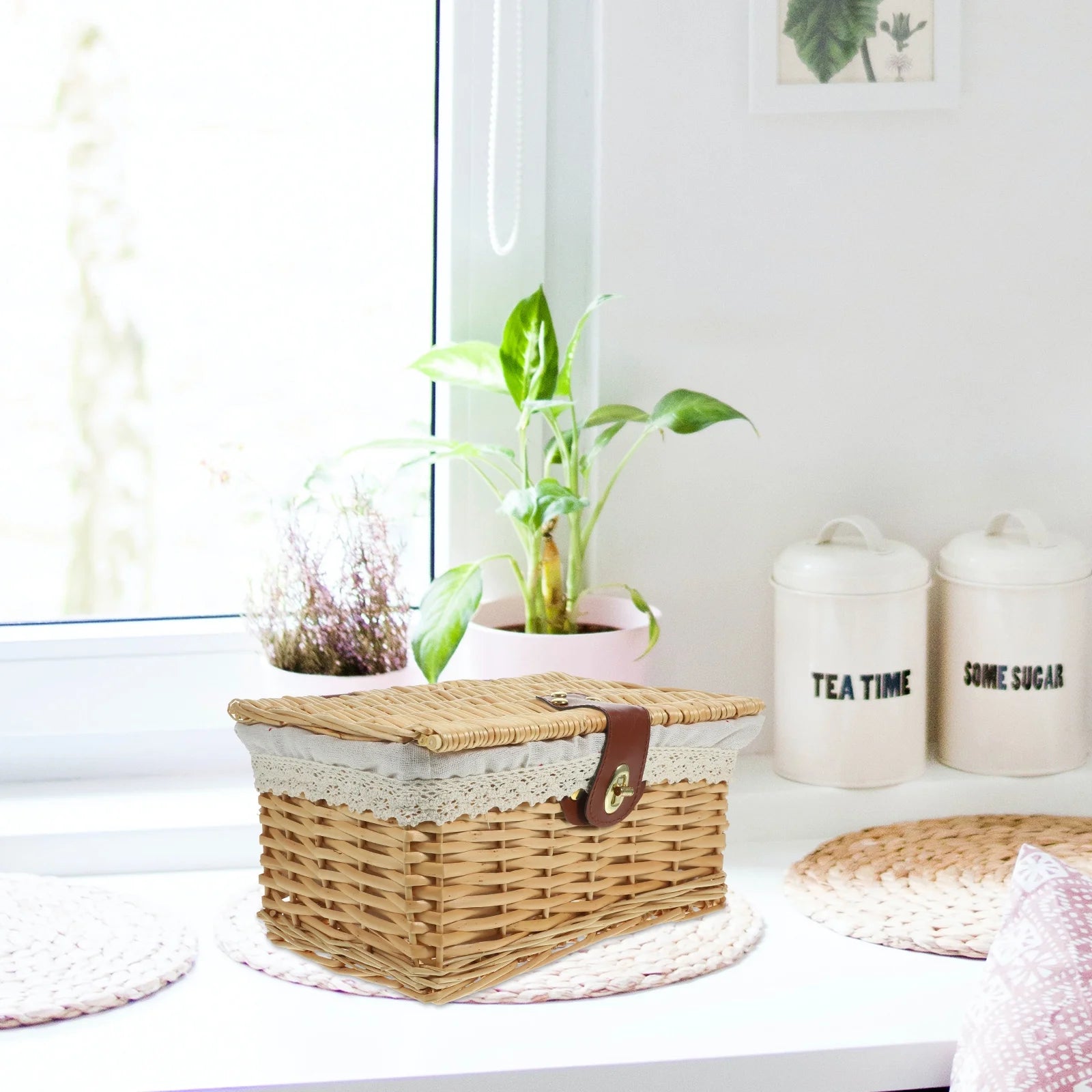 Shelf Storage Boxes Tote Bins for with Lid Toy Organizer Sundries Container – Everyday Household Format for Flexible Room-to-Room Use