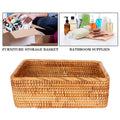 Wicker Basket with Lid Storage Boxes Lids Practical Home Child – Secure Lid Design for Flexible Room-to-Room Use