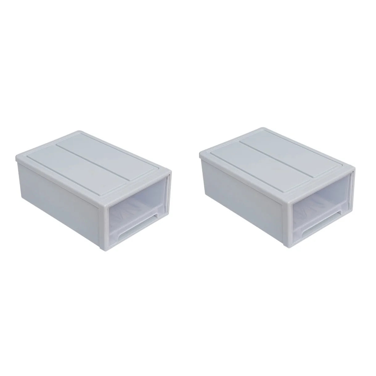 2pcs Drawer Clothes Storage Box- Out Drawer Container for Organizing Mens and Shoes Sandals Wedges Flats Heels and Accessories Blue – Practical Home Organization for Flexible Room-to-Room Use