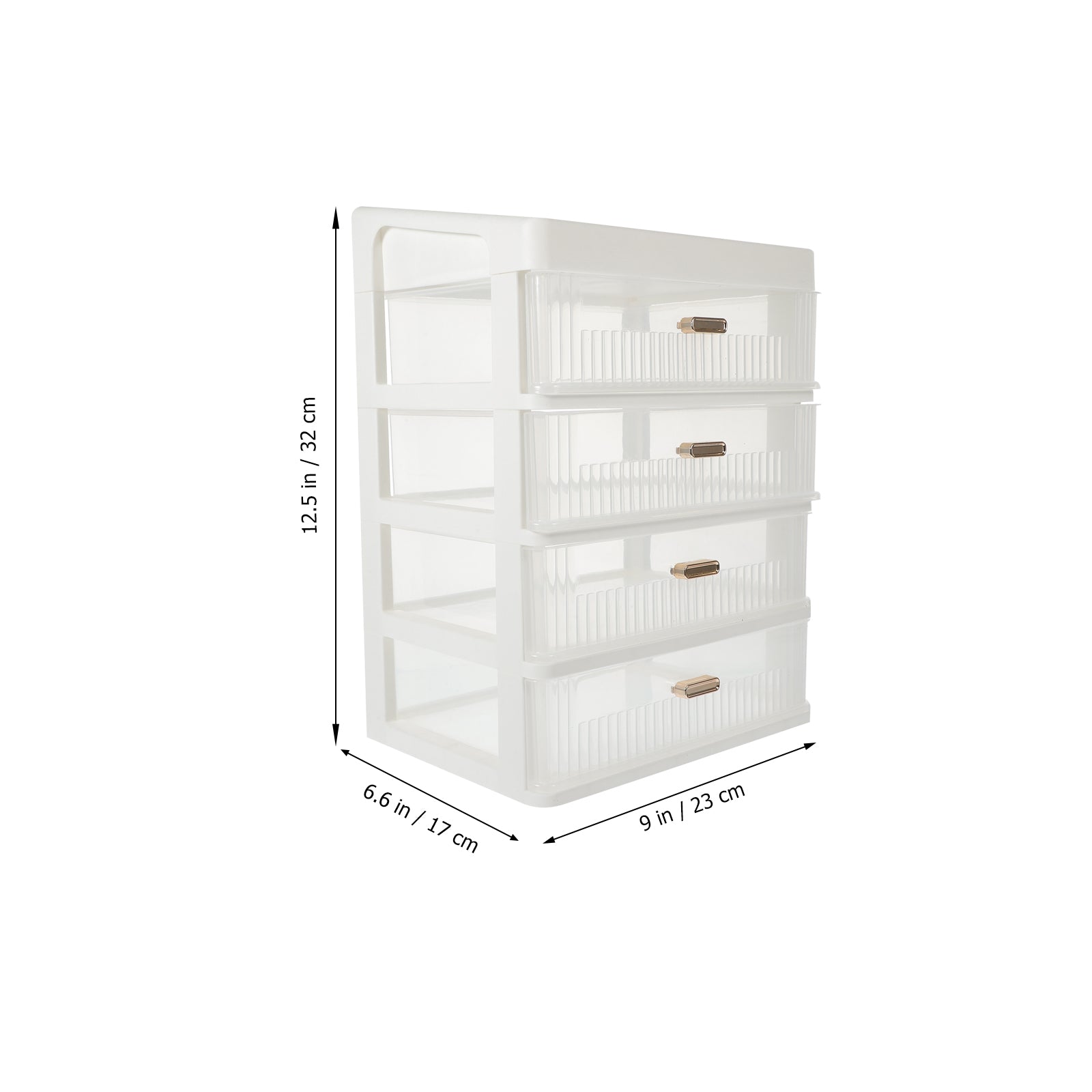Skincare Desktop Storage Box 32.00X23.00X17.00CM White – Practical Home Organization for Flexible Room-to-Room Use