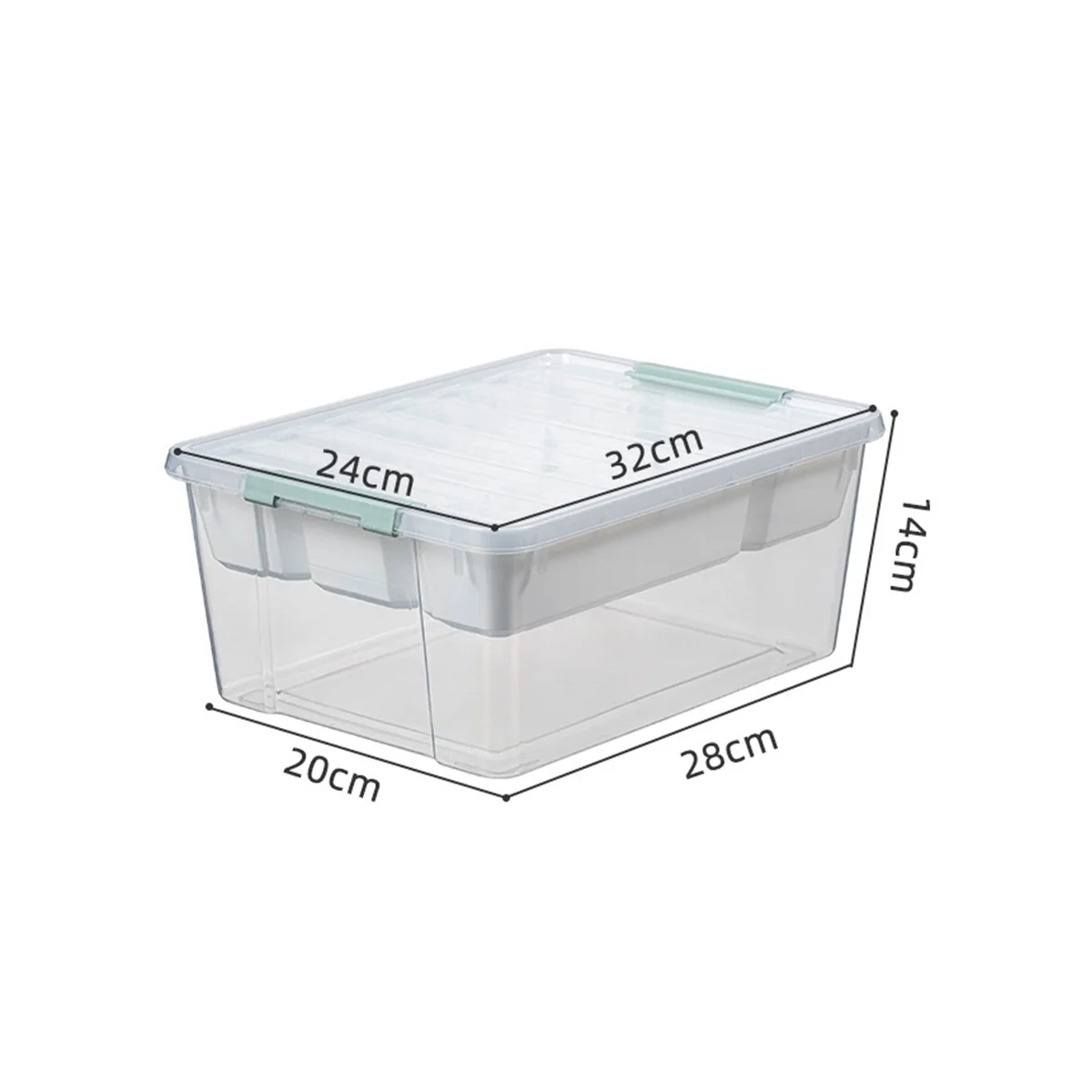 Plastic Stackable Storage Container Bin Box Tote with Lid for Home – Stackable Organization for Flexible Room-to-Room Use