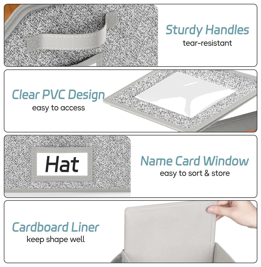 2 Pcs Stackable Hat Storage for Baseball Caps Holds up to 24 Caps Hat Organizer for Closet Sturdy Snapback Boxes for Men with Cardboard Grey – Stackable Organization for Flexible Room-to-Room Use