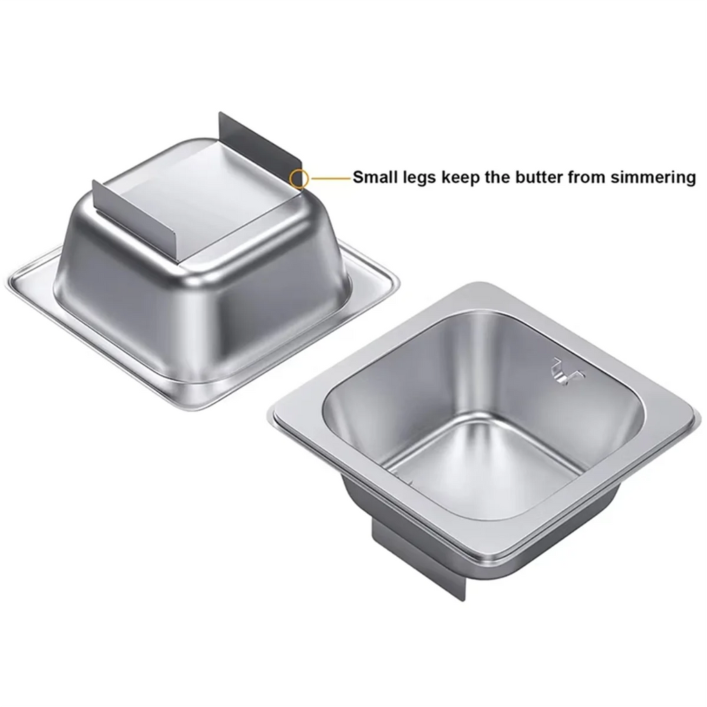 Stainless Steel Butter Wheel - Melted Dispenser for Even Spreading Essential Kitchen Gadget American Burgers – Durable Stainless Steel Construction for Flexible Room-to-Room Use