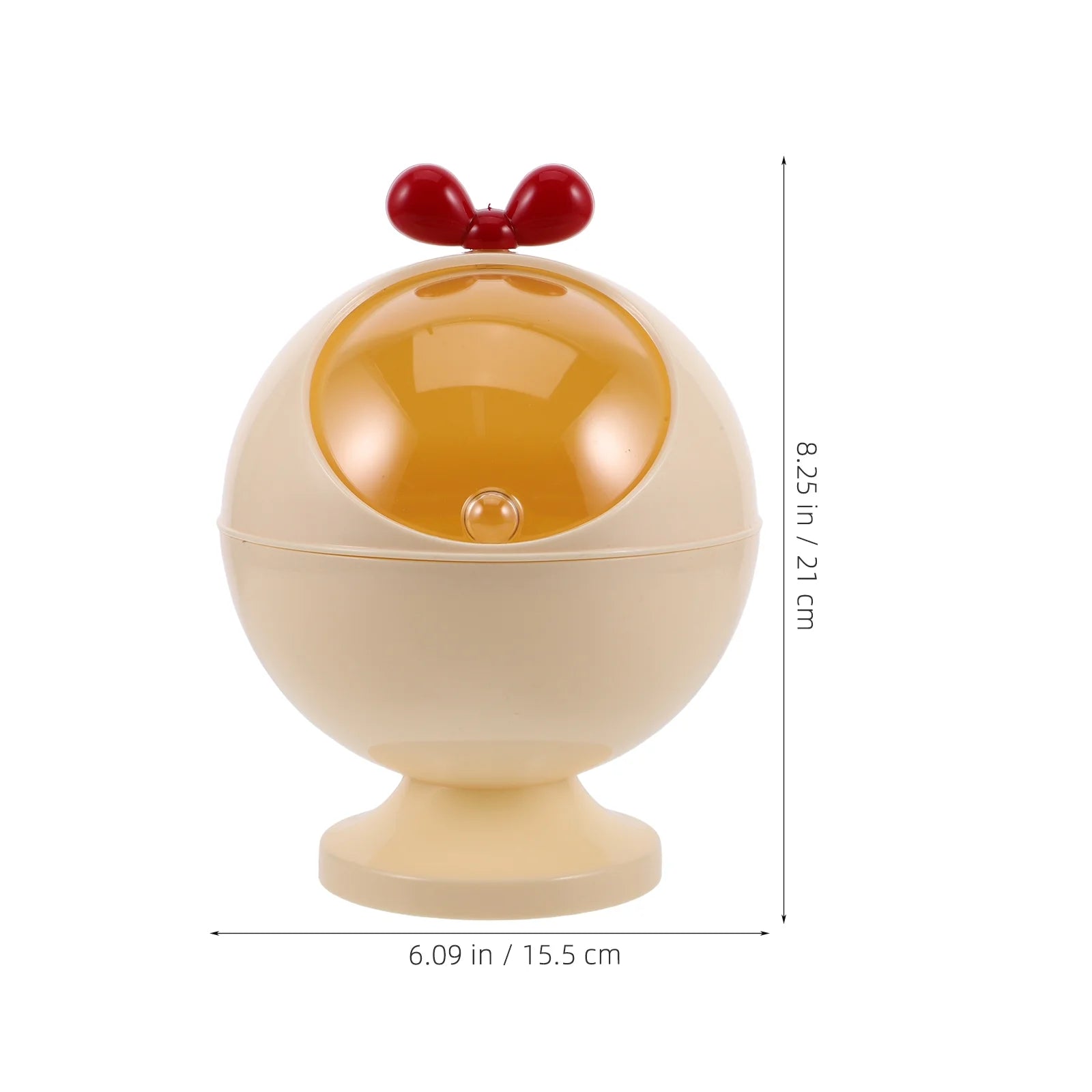 Figurine Decor Hair Accessories Storage Box Baby Miss 21.00X15.50X15.50CM Beige – Convenient Family Mealtime Use for Flexible Room-to-Room Use