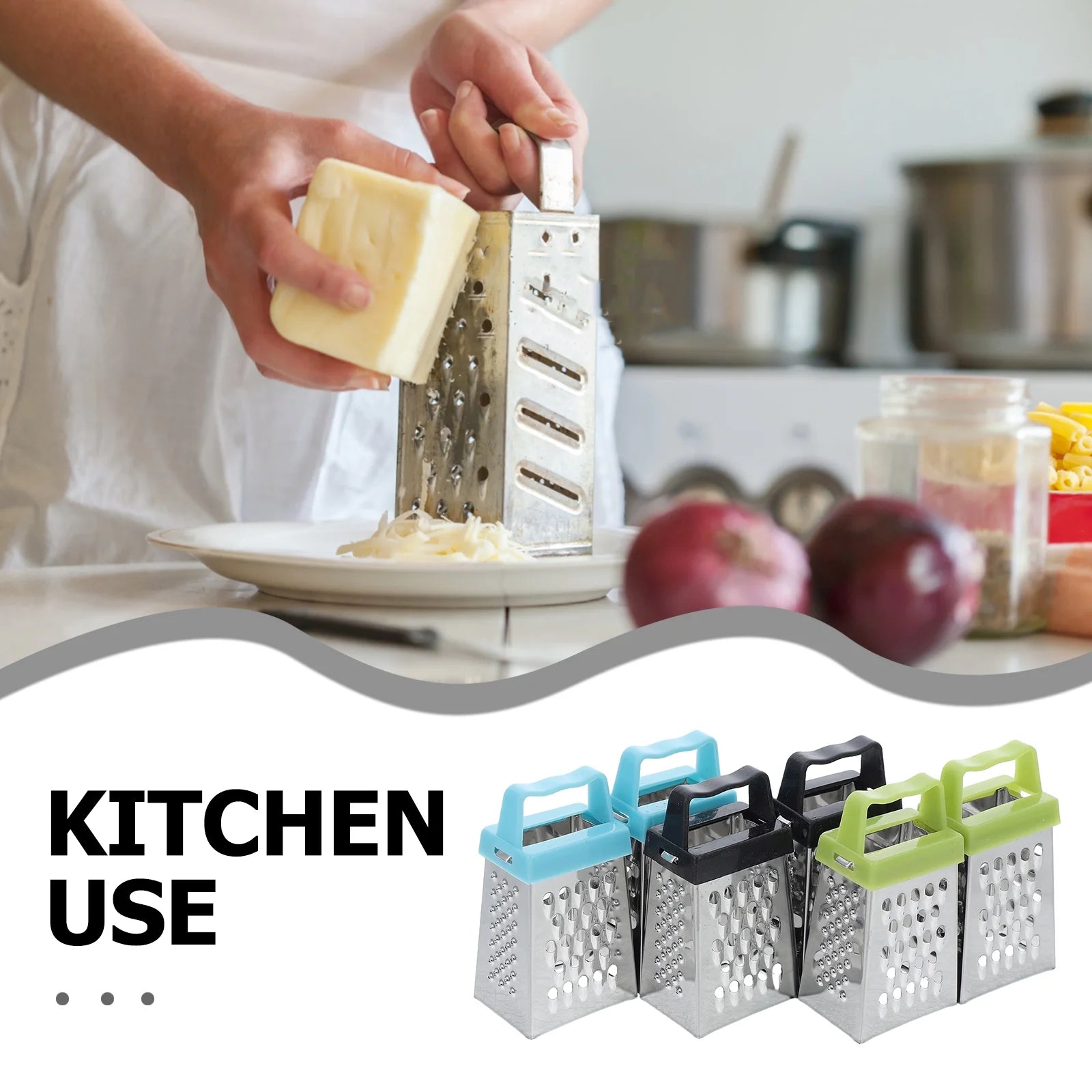 unbranded 6pcs Mini Cheese Grater Stainless Steel Small Box Grater Vegetables Shredder Handheld Kitchen Tool for Slicing Cheese Ginger Potatoes – Durable Stainless Steel Construction for Flexible Room-to-Room Use