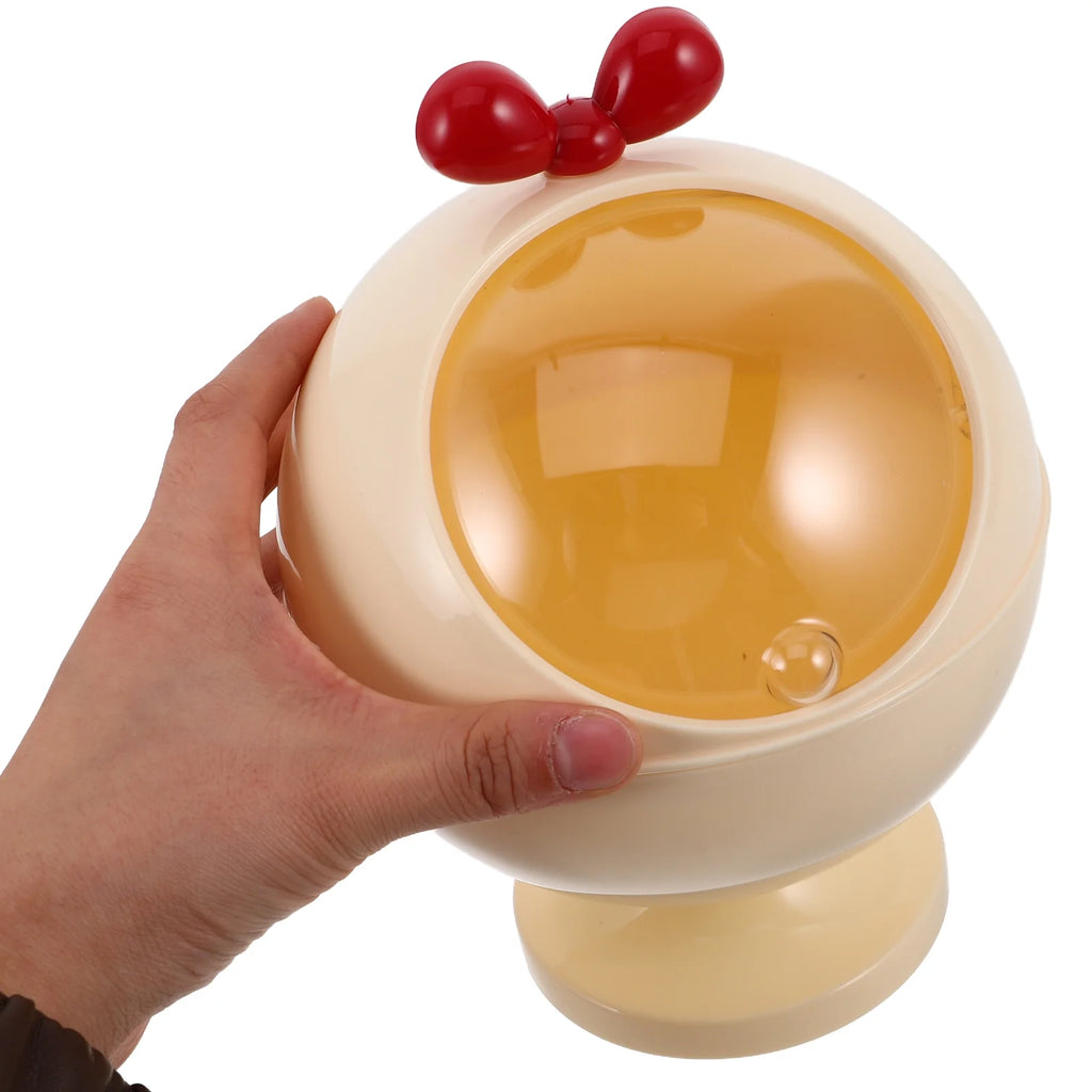 Figurine Decor Hair Accessories Storage Box Baby Miss 21.00X15.50X15.50CM Beige – Convenient Family Mealtime Use for Flexible Room-to-Room Use