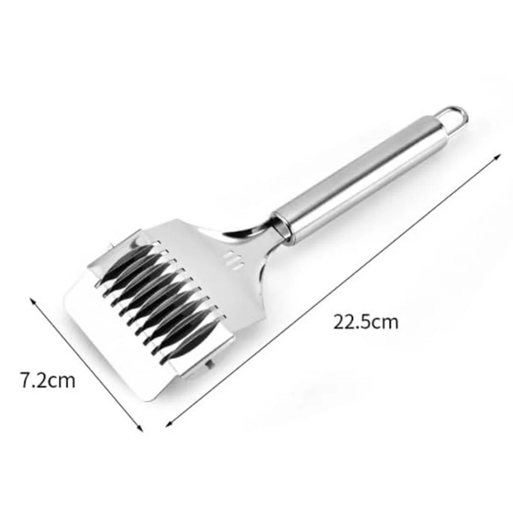 High Grade Stainless Steel Noodle Lattice Roller Dough Cutter for Kitchen Cooking Tools – Durable Stainless Steel Construction for Flexible Room-to-Room Use