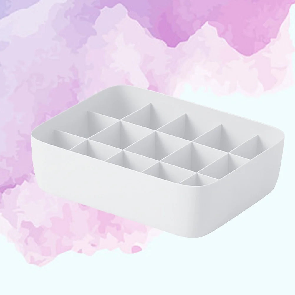 3pcs Underwear Storage Box Plastic Storage Basket Stackable Storage Container with 15-Compartment Divider for Bra Panties Socks(White) – Everyday Household Format for Flexible Room-to-Room Use