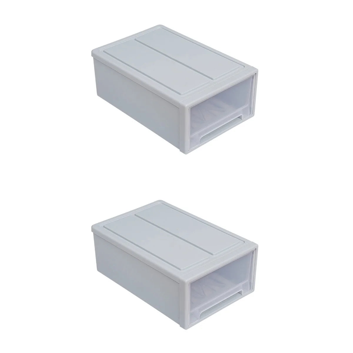 2pcs Drawer Clothes Storage Box- Out Drawer Container for Organizing Mens and Shoes Sandals Wedges Flats Heels and Accessories Blue – Practical Home Organization for Flexible Room-to-Room Use