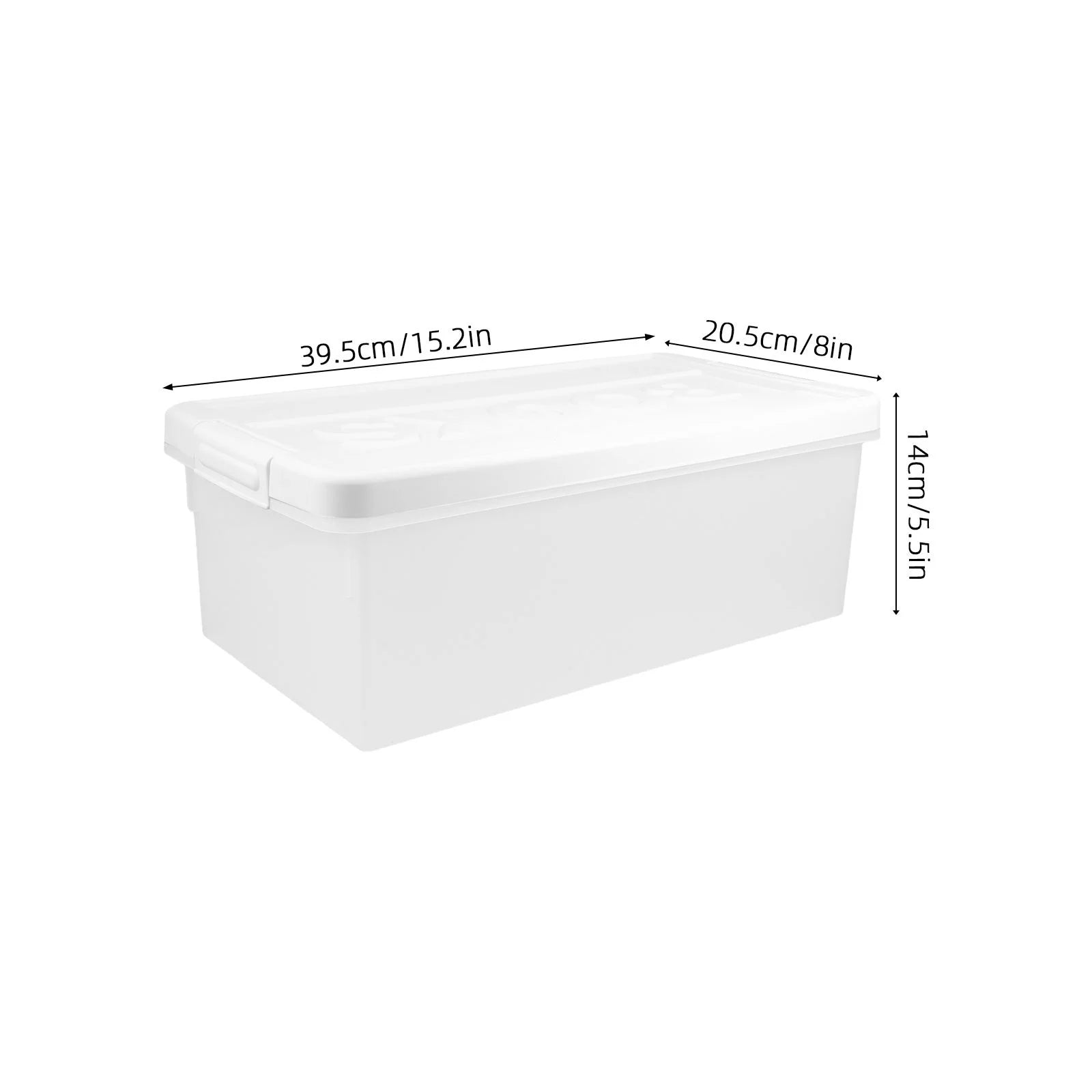 Book Storage Box Office Travel 39.50X20.50X14.00CM White – Practical Home Organization for Flexible Room-to-Room Use