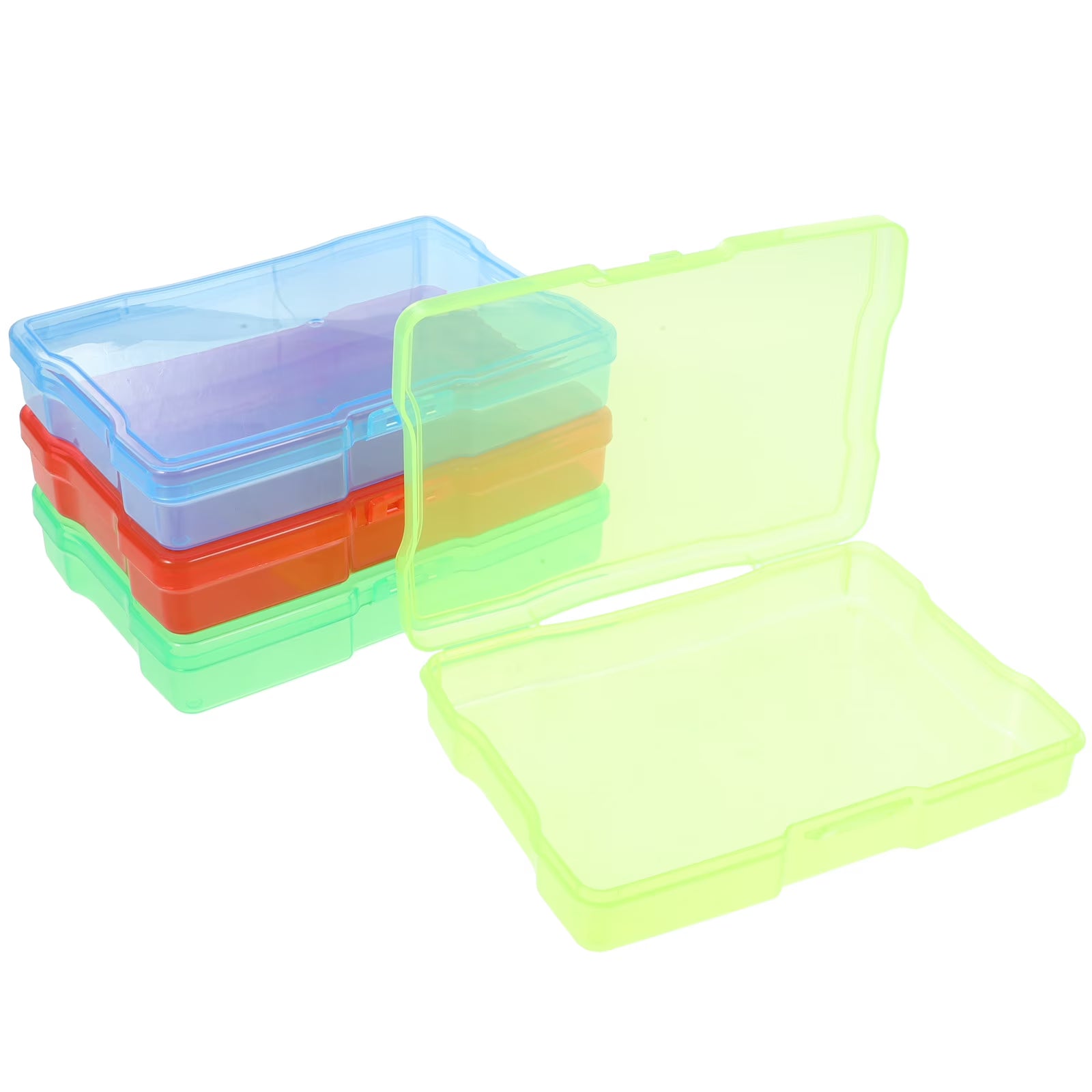 4 Pcs Cards Organizer Hardware Electronic Component Storage Box Postcard – Convenient Multi-Piece Set for Flexible Room-to-Room Use
