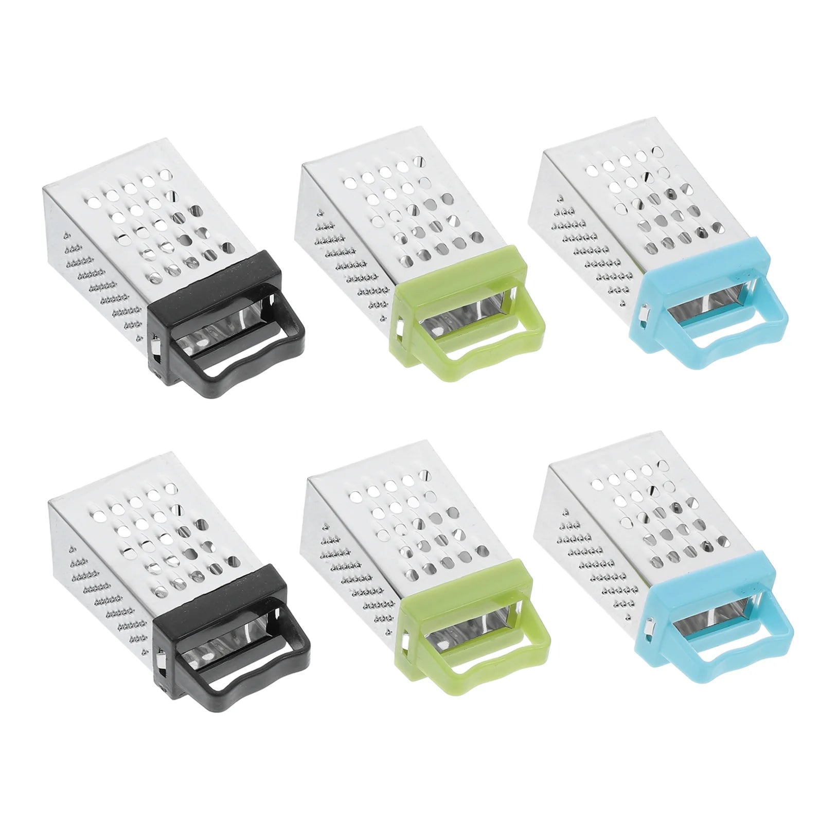 unbranded 6pcs Mini Cheese Grater Stainless Steel Small Box Grater Vegetables Shredder Handheld Kitchen Tool for Slicing Cheese Ginger Potatoes – Durable Stainless Steel Construction for Flexible Room-to-Room Use
