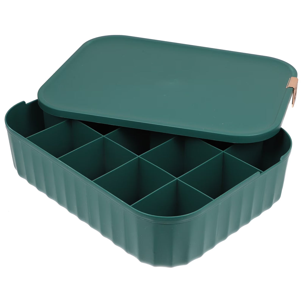 Organizer Bin Storage Box Underwear Drawer Storage Baby 30X23.5X8CM Green – Convenient Family Mealtime Use for Flexible Room-to-Room Use