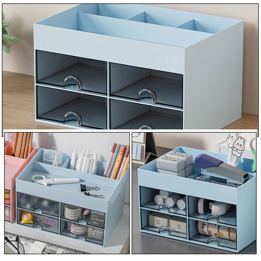 Storage Drawers Box Structure Multi-function Stationery Organizer – Everyday Household Format for Flexible Room-to-Room Use
