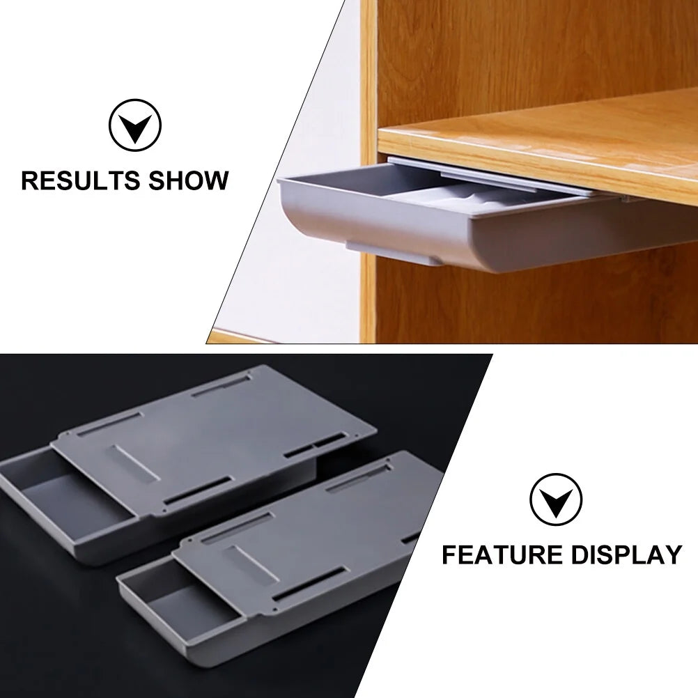 Wire Punch Free Storage Box Hanging Container Drawer Office – Space-Saving Hanging Design for Flexible Room-to-Room Use