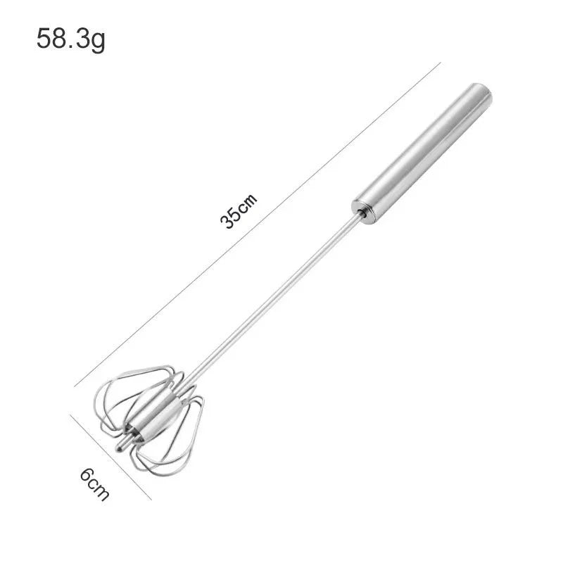 Egg Whisk,2 Pack Stainless Steel Home Kitchen Tool Hand Easy Whisk Egg Beater Manual Mixer Blender for Whisking Beating & Stirring. – Durable Stainless Steel Construction for Flexible Room-to-Room Use