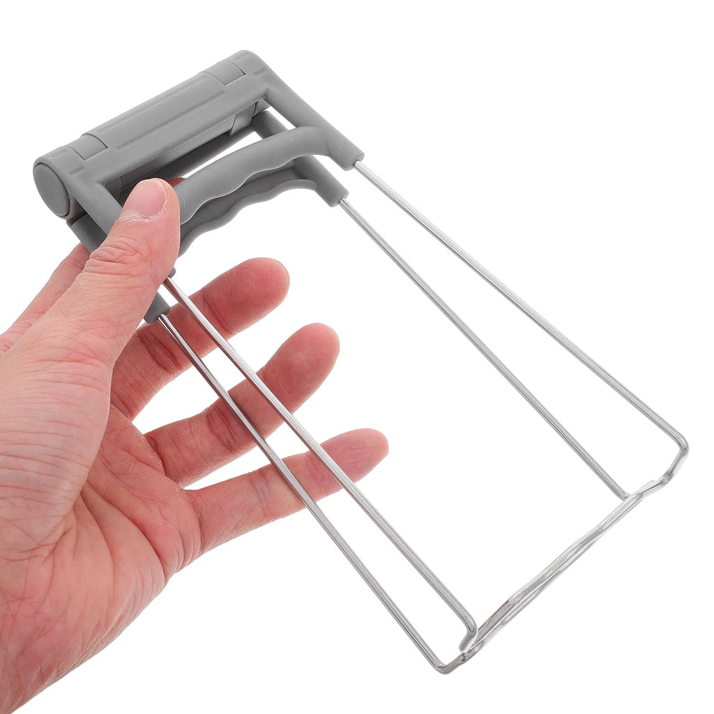unbrandedKitchen Retriever Tongs Stainless Steel Plate Bowls Gripper Grey – Durable Stainless Steel Construction for Flexible Room-to-Room Use