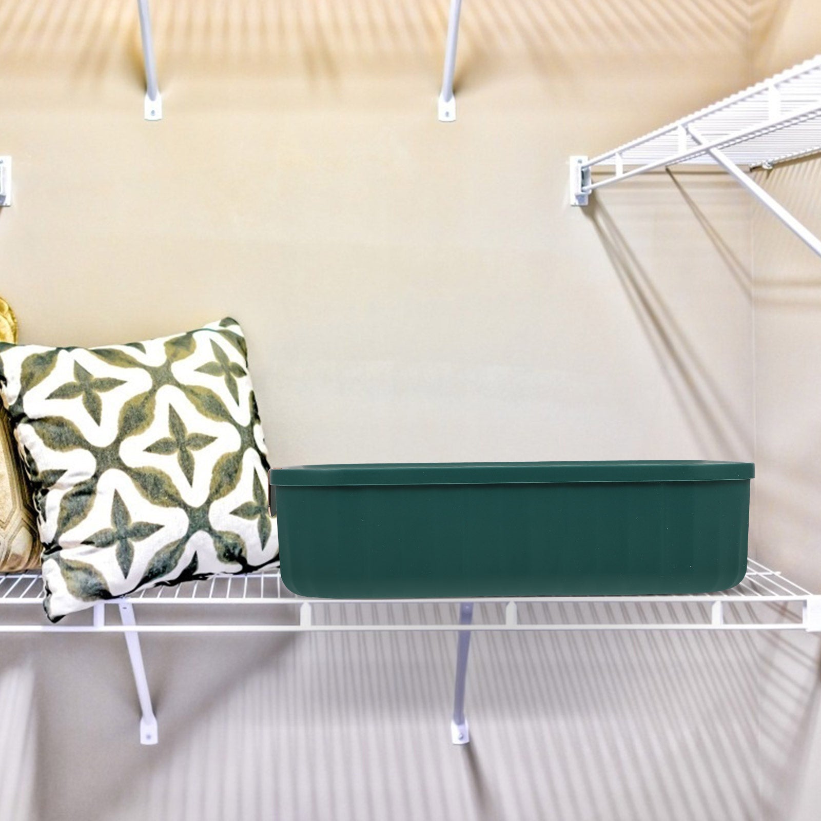Organizer Bin Storage Box Underwear Drawer Storage Baby 30X23.5X8CM Green – Convenient Family Mealtime Use for Flexible Room-to-Room Use