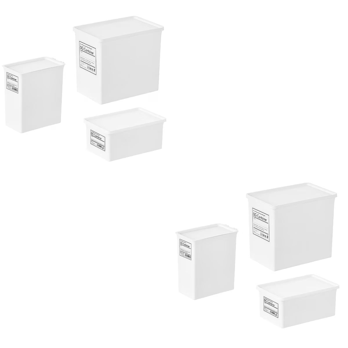 6 pcsHome Use Storage Box Lid Washing Powder Box Storage Box Practical Container – Practical Home Organization for Flexible Room-to-Room Use