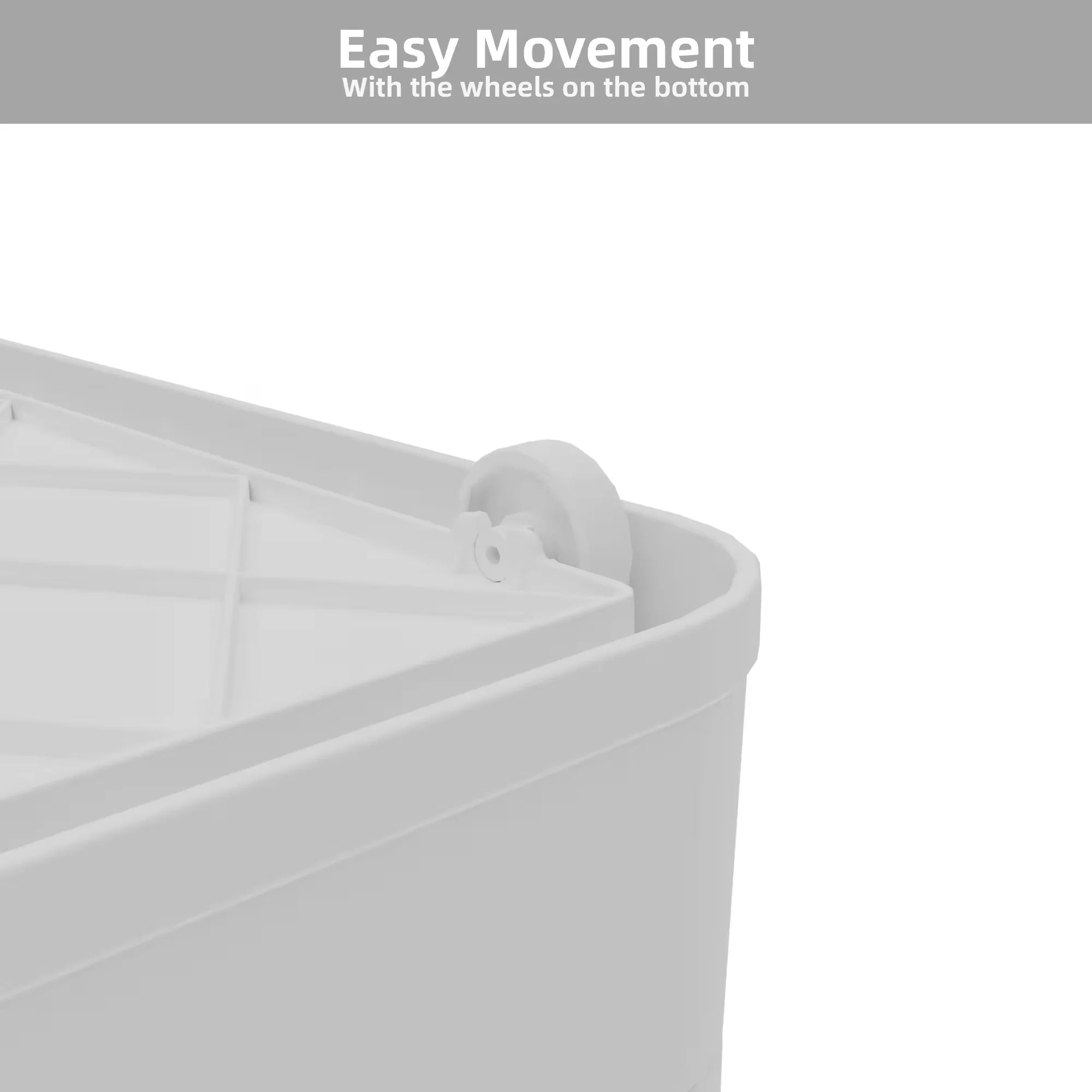 384QT 3-Pack Transparent Stackable Storage Bins with 5 Doors to Open with Wheels Folding Plastic Craft Containers Large Closet Organizers Box for Bedrooms Living Rooms Study Kids' Toys White – Stackable Organization for Flexible Room-to-Room Use